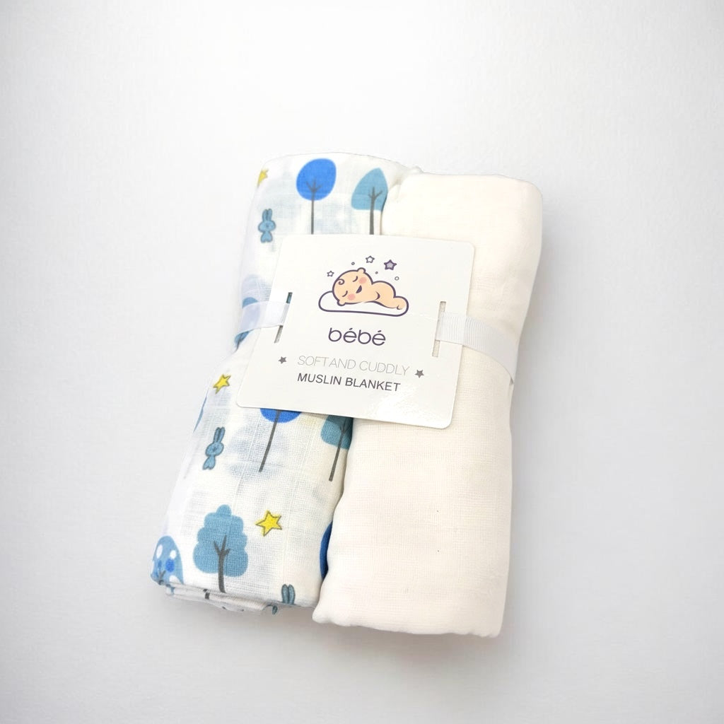 BeBe - 2Pc Muslin Wrap
