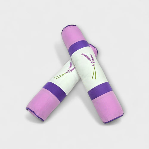 Roll Pillow Cover-Lavender Trails