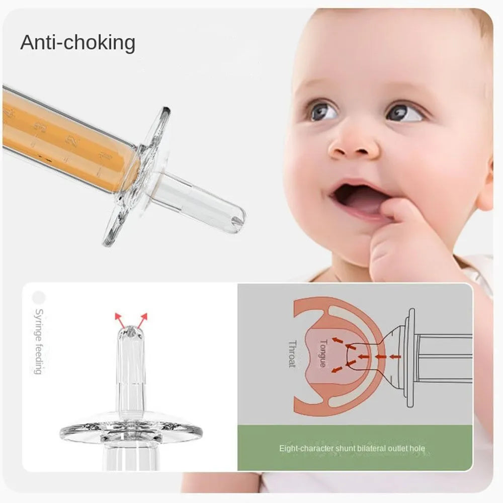 5ml Anti Choking Baby Medicine Dispense Syringe Feeder