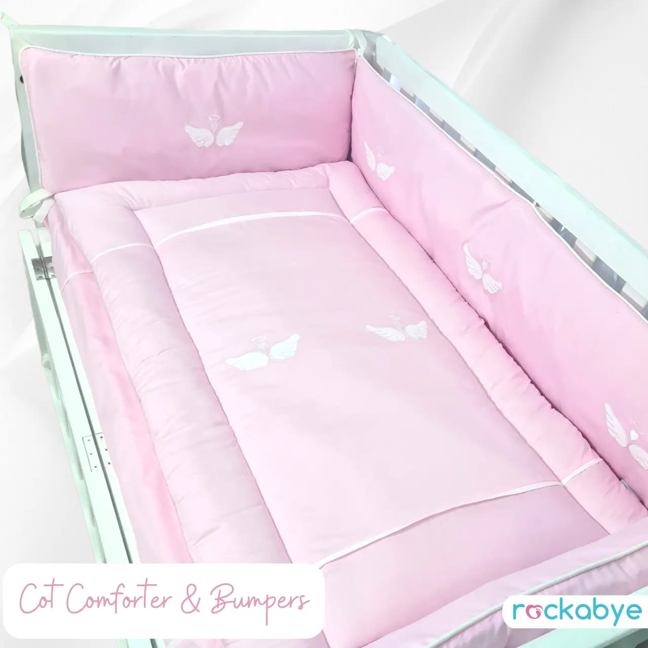 Cot Comforter - Darling Angel Pink