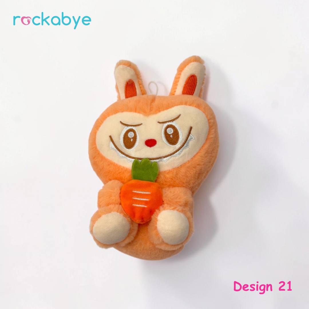 Soft Toy - Design 21 - Orange Carrot Labubu-Style Bunny