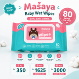 Masaya Baby Wet Wipes - 80Wipes