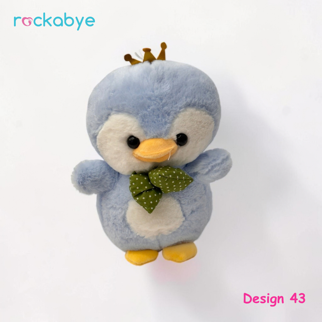 Soft Toy - Design 43 - Blue Penguin with Crown