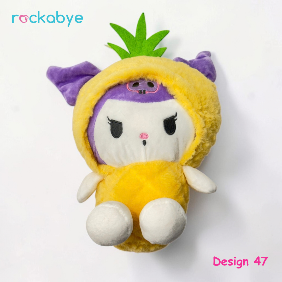 Soft Toy - Design 47 - Kuromi in Pineapple Outfit