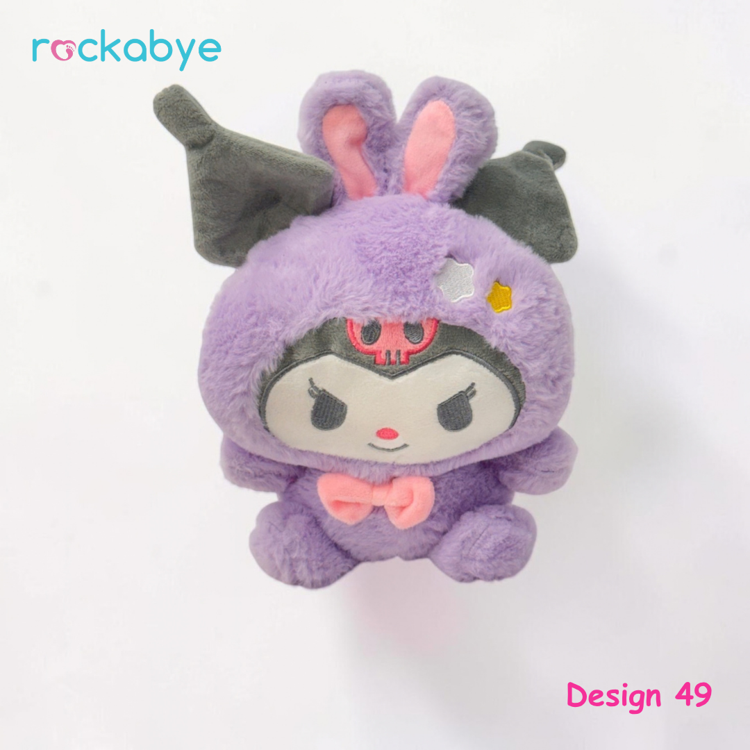 Soft Toy - Design 49 - Kuromi in Purple Bunny Outfit