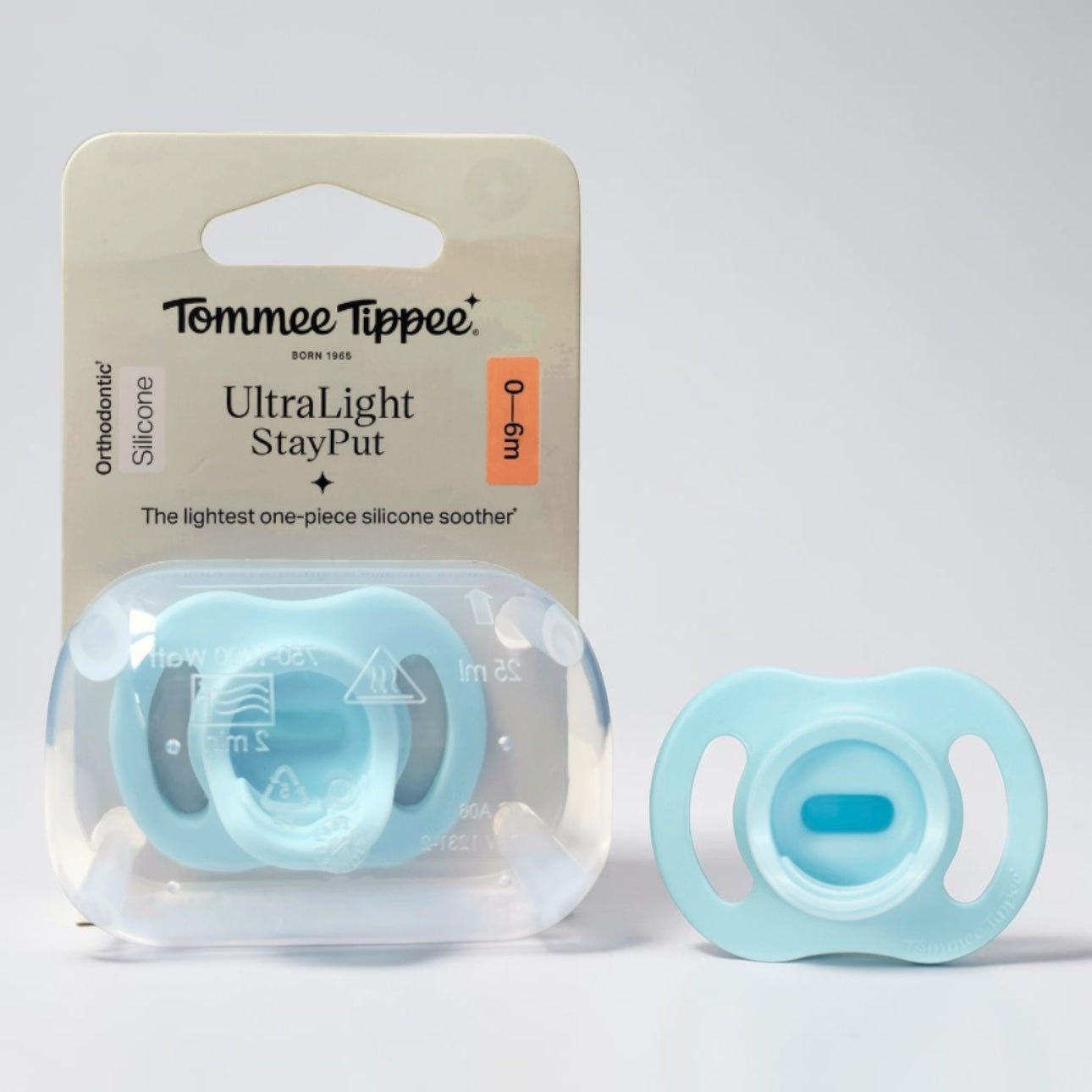Tommee Tippee Ultra Light Stay Put Soothers 0-6 Months