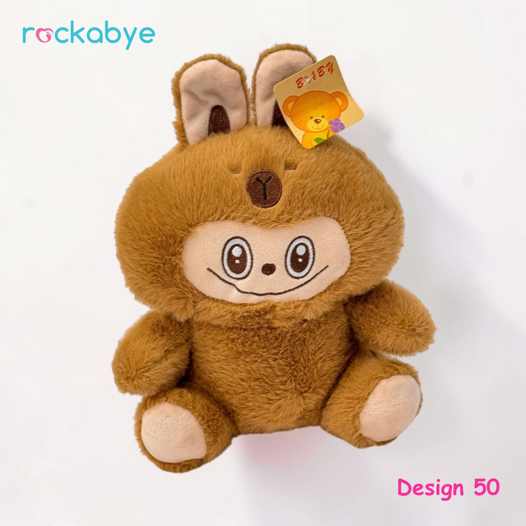 Soft Toy - Design 50 - Brown Labubu-Style Bunny