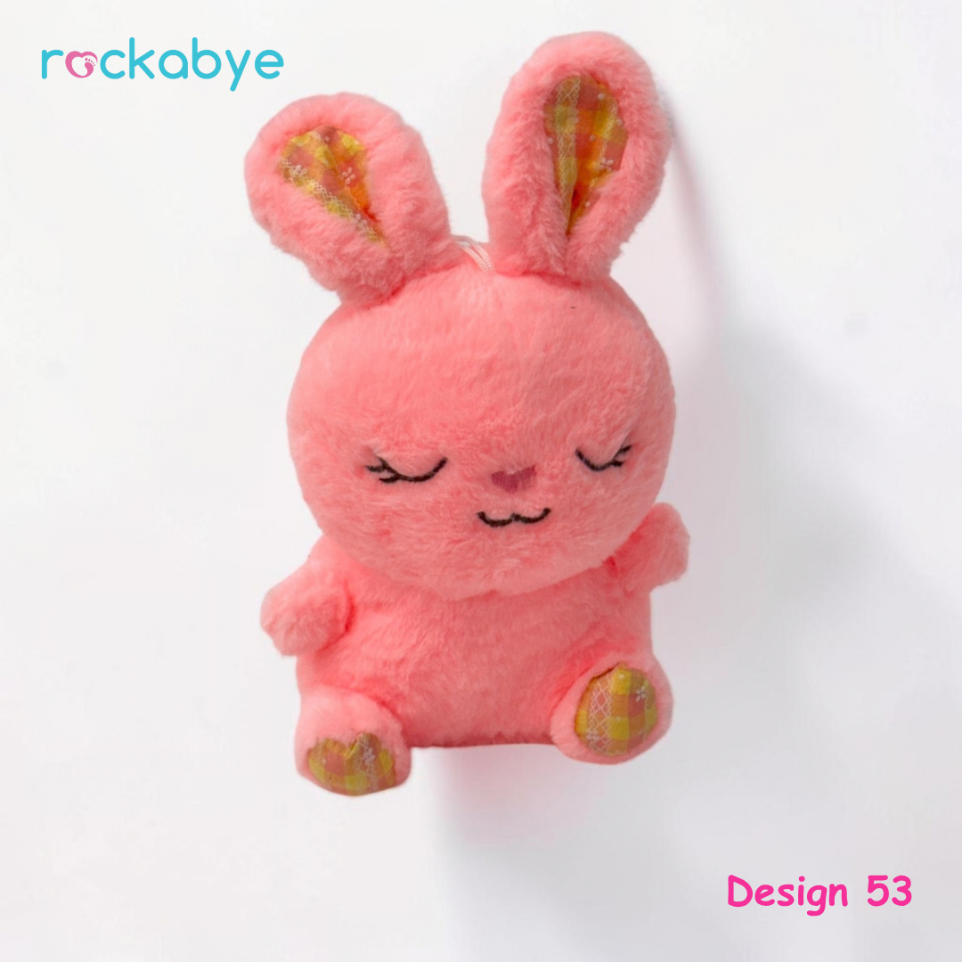 Soft Toy - Design 53 - Pink Sleeping Bunny