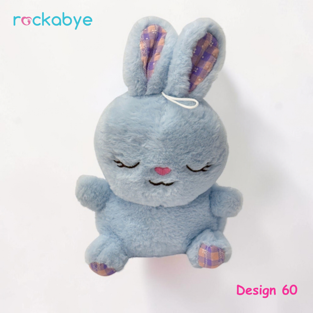 Soft Toy - Design 60 - Blue Sleeping Bunny