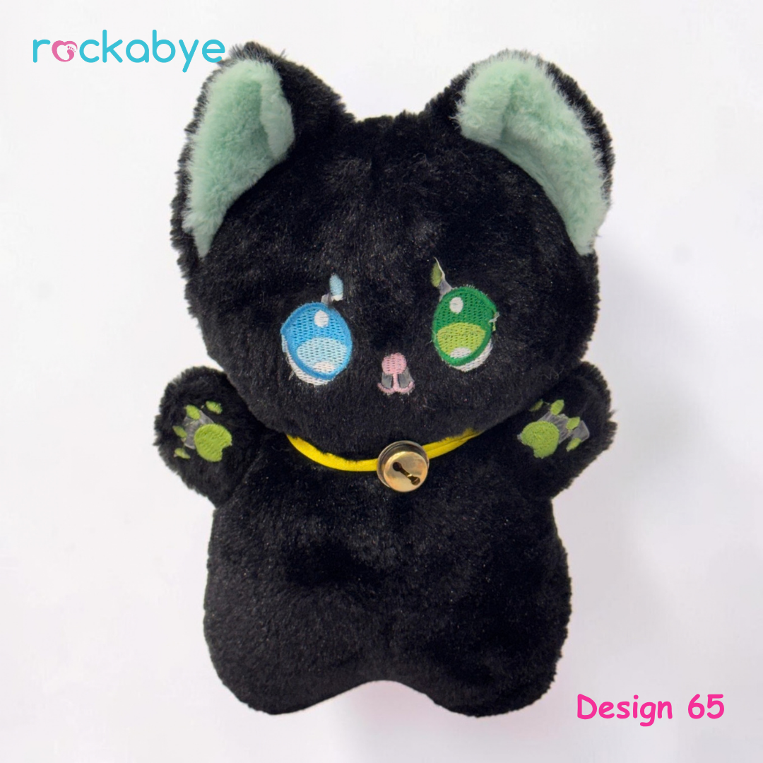 Soft Toy - Design 65 - Black Kitten