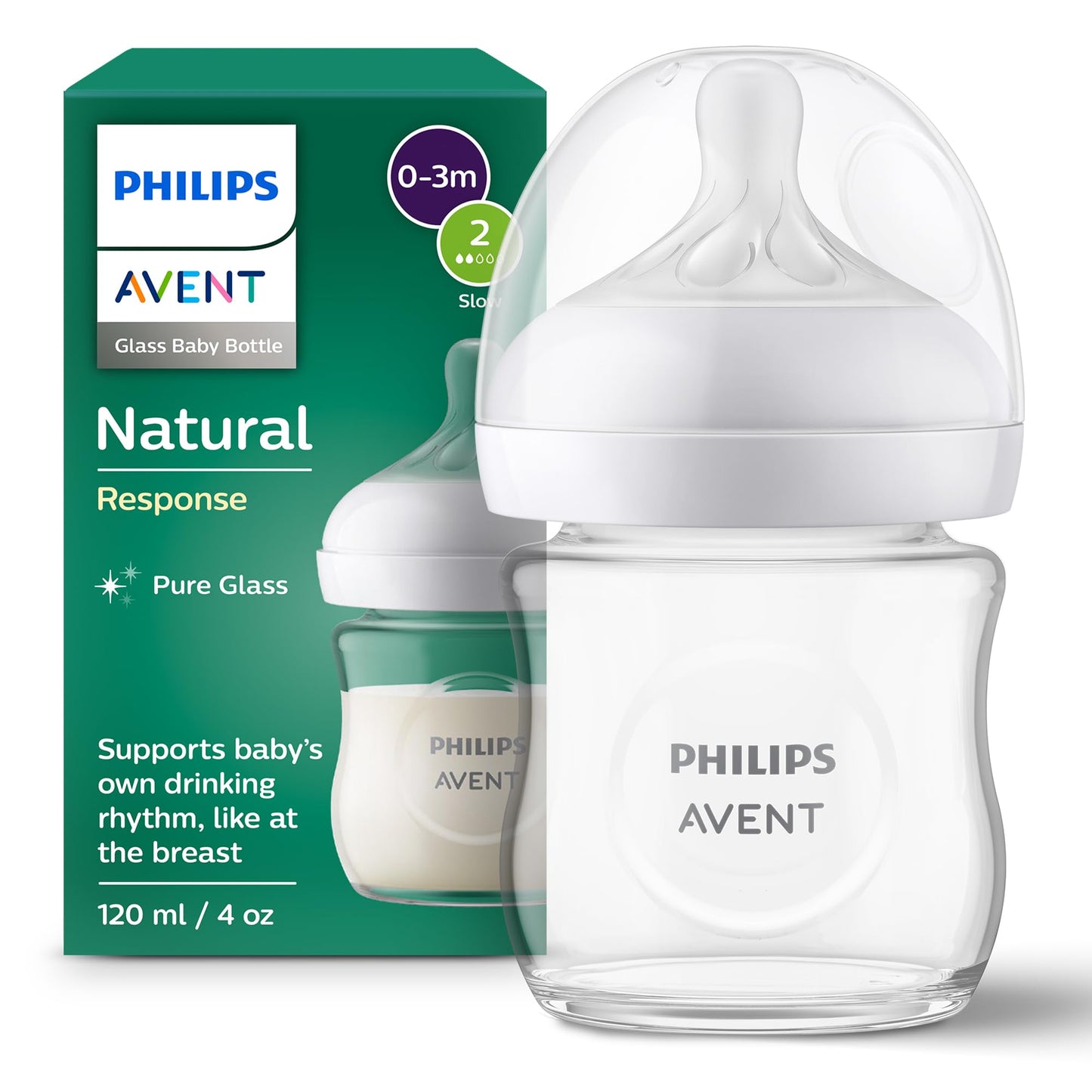 PHILIPS AVENT - Natural Glass Bottle 120ml
