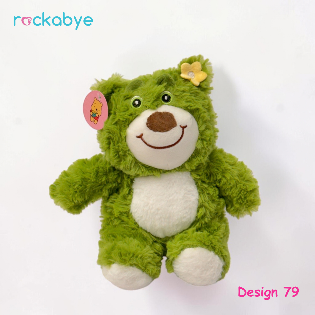 Soft Toy - Design 79 - Green Flower Bear