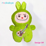 Soft Toy - Design 84 - Green Guitar Labubu-Style Bunny