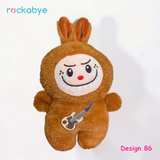 Soft Toy - Design 86 - Brown Guitar Labubu-Style Bunny