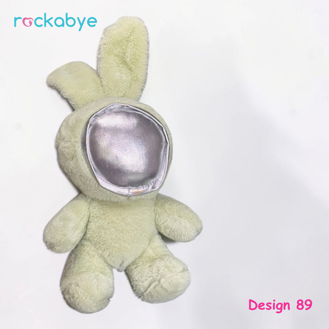 Soft Toy - Design 89 - Sage Blank-Face Bunny