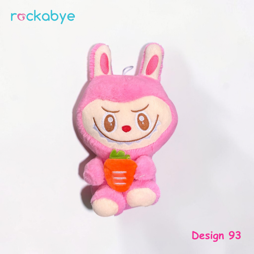 Soft Toy - Design 93 - Pink Bunny Doll with Carrot