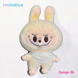 Soft Toy - Design 96 - Cream Labubu-Style Bunny with Bib