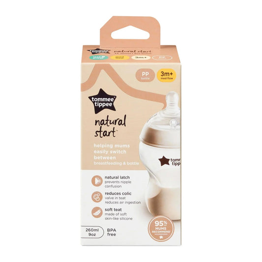 PP Bottle 260ml w/M Teat - Tommee Tippee