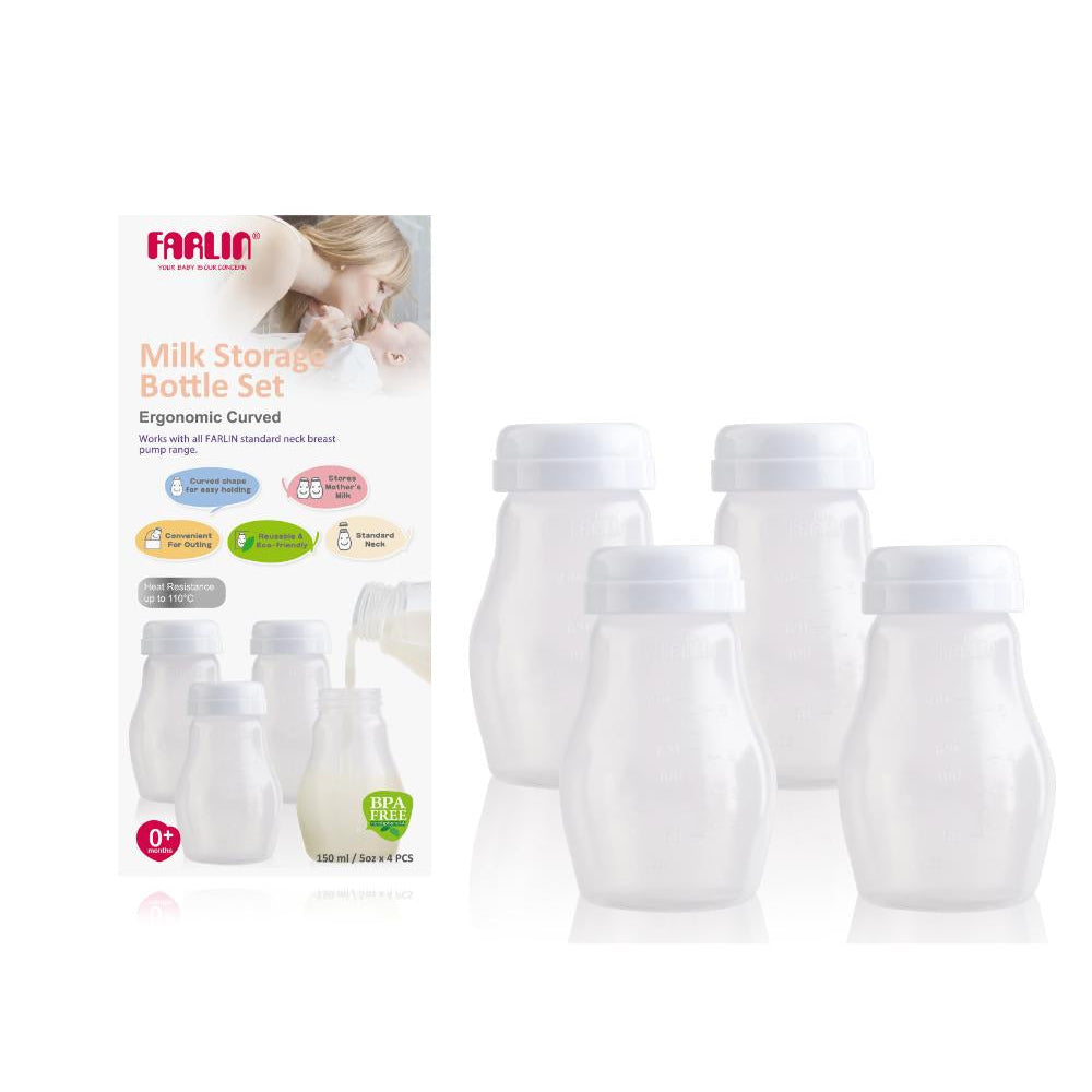 Milk Storage Bottles 4Pcs - Farlin