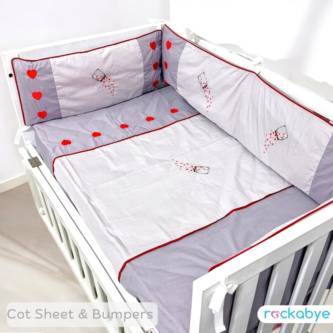 Cot Sheet - Love Sprinkles