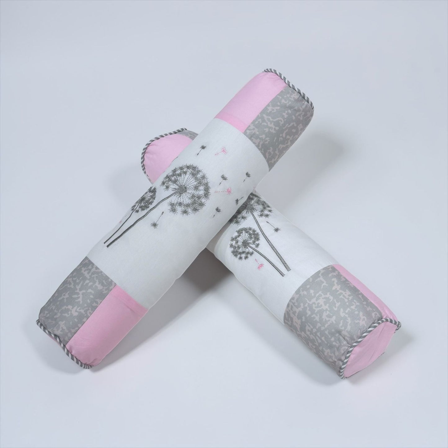 Roller Pillow Cover- Dandelion Pink