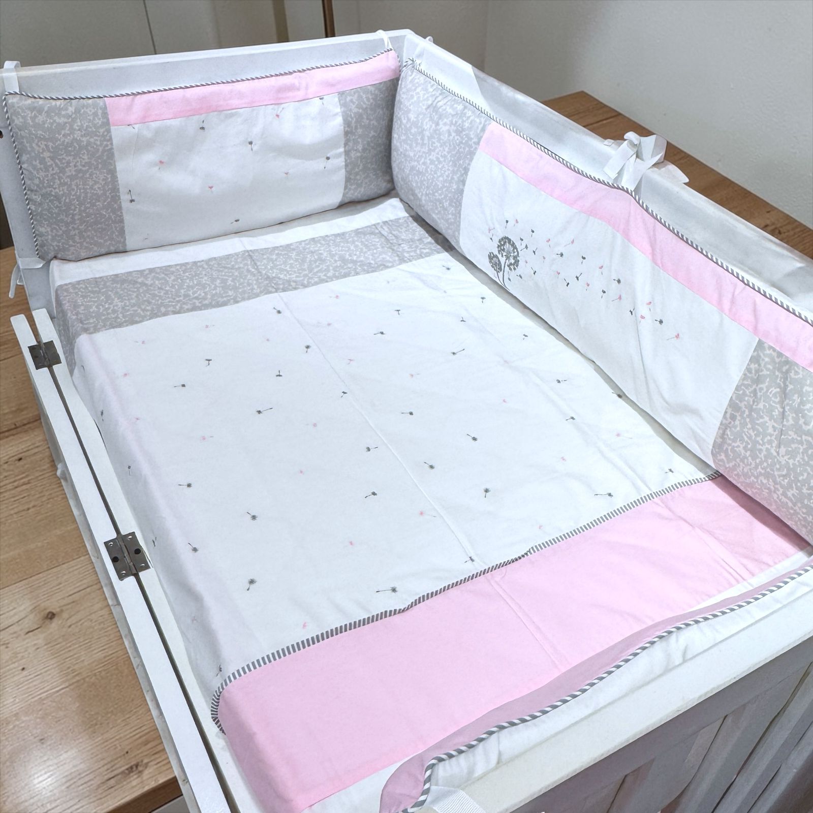 3pcs Bumper Set - Dandelion Pink