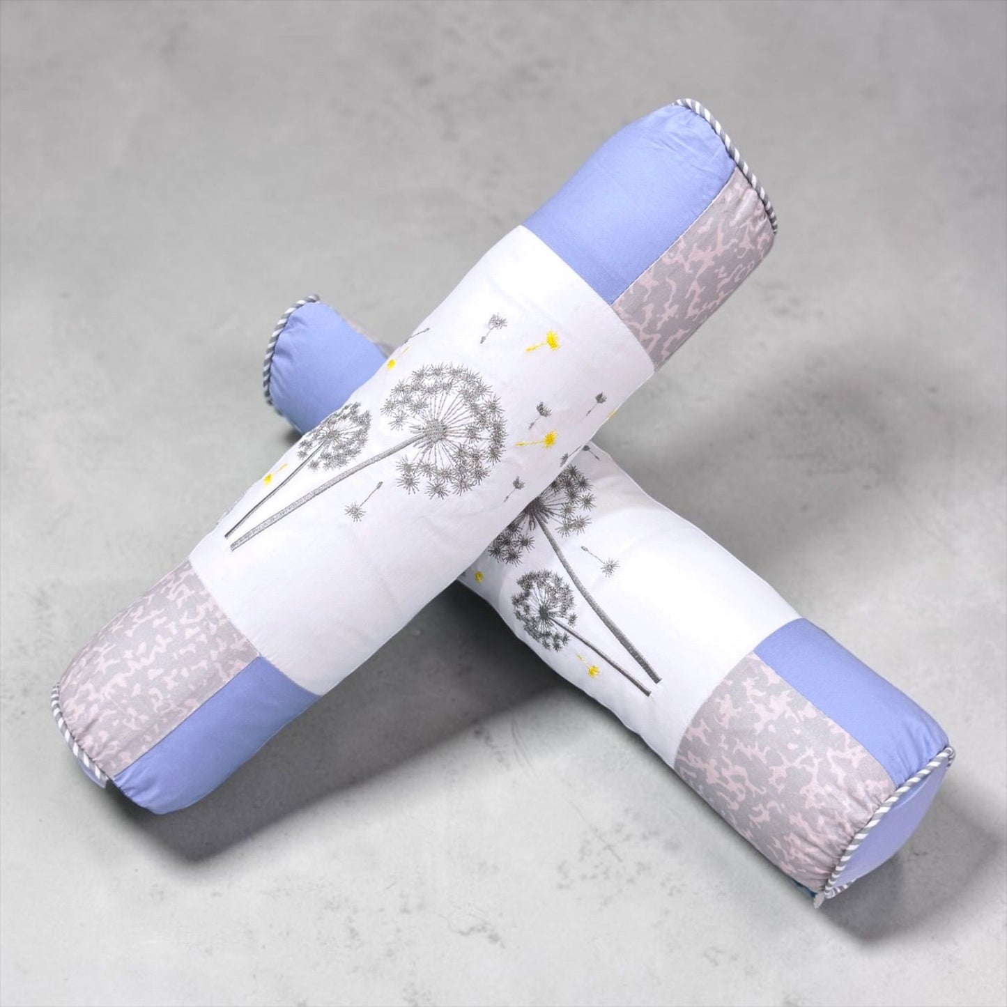 Roller Pillow Cover- Dandelion Blue