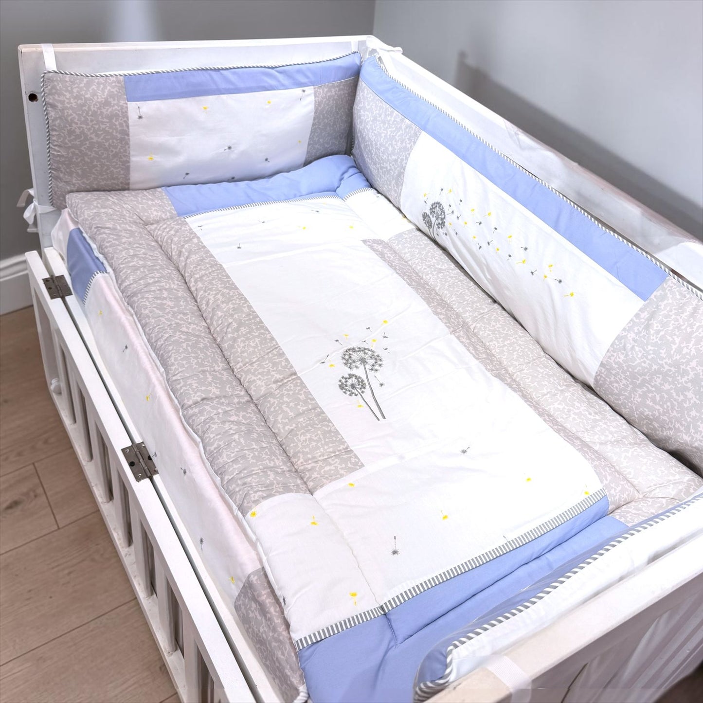Cot Comforter- Dandelion Blue