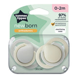 0-2m New Born Soother (2pc pack)- Tommee Tippee