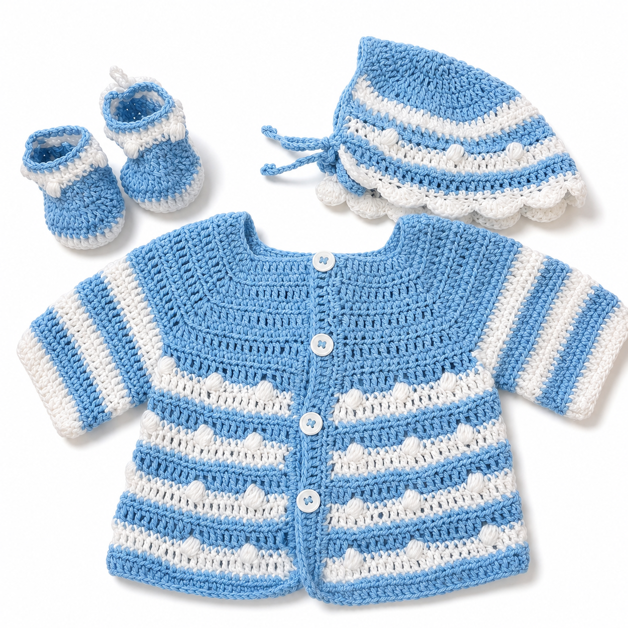 Crochet Baby Boy Take me Home outfit