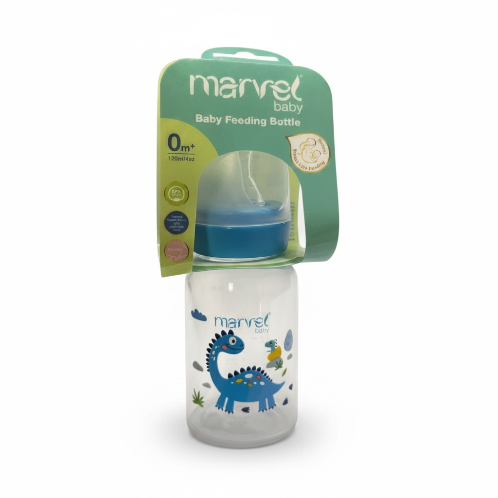 PP Standard Feeding Bottle 120ml- Marvel
