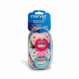 2Pc Silicone Pacifier-with Protective Cap - Marvel