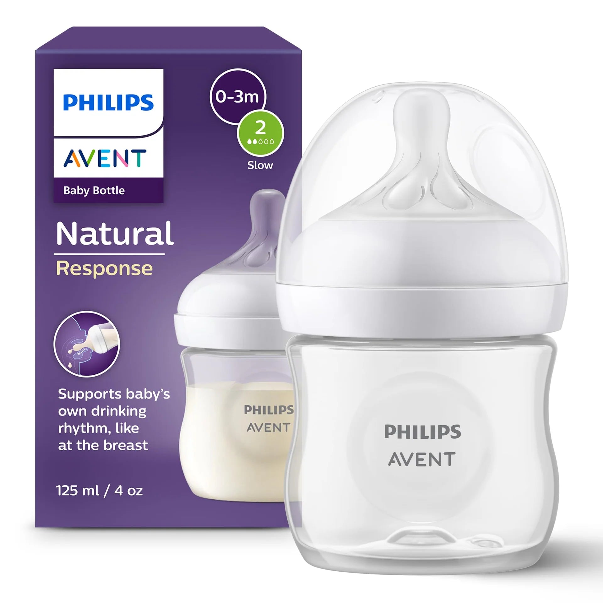 PHILIPS AVENT - Natural Bottle 125ml Single Pack