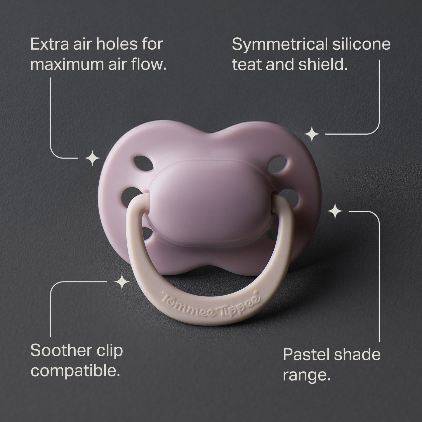 Tommee Tippee - 2Pc 0-2m Newborn Silicone Soother