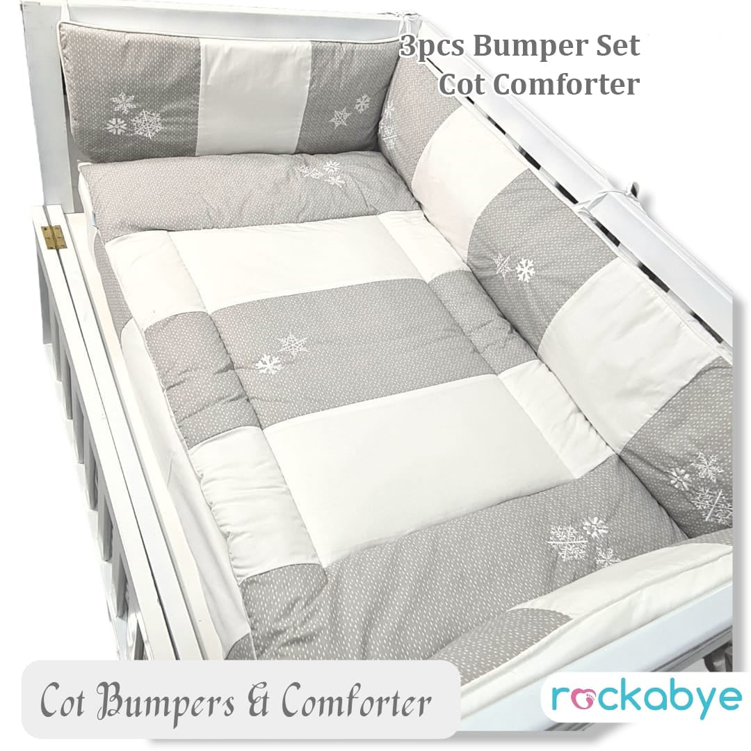 Cot Comforter-Snow Flakes