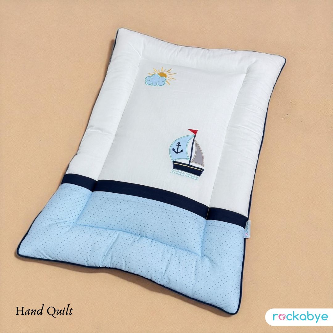 Hand Quilt- Tiny Tugboat