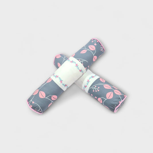 Roll Pillow Cover-Pink Autumn