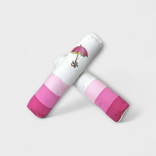 Roller Pillow Cover - Blush Fantasy