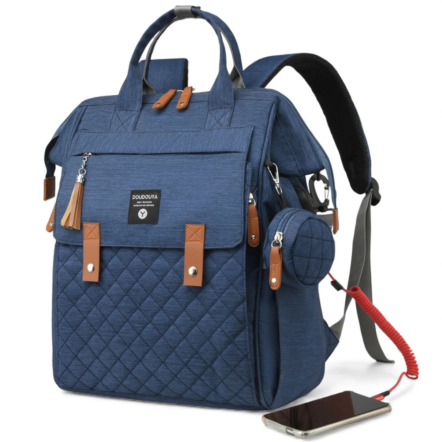 Quilted Strap - Diaper Bag