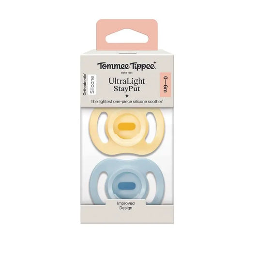 Tommee Tippee - 2Pc 0-6m UltraLight StayPut Soother