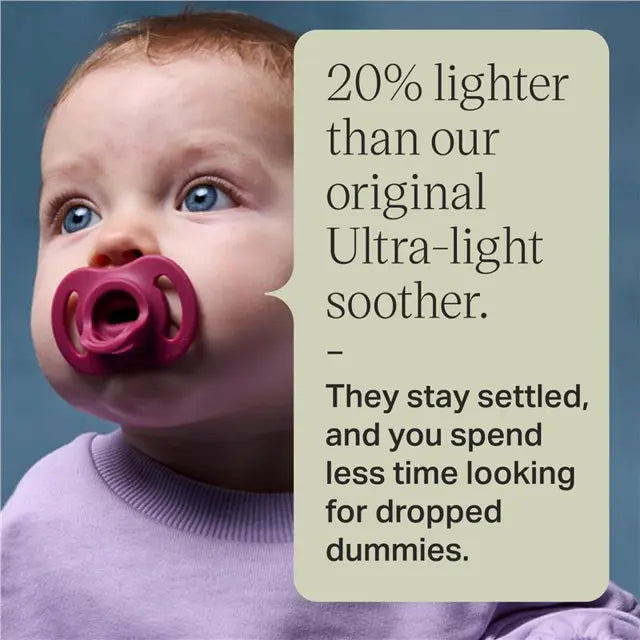 Tommee Tippee - 2Pc 0-6m UltraLight StayPut Soother