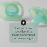 Tommee Tippee Ultra-light StayPut Night Glow Soother 0-6m (2 Pack)