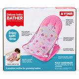 Deluxe baby bather reclining bath seat - pink