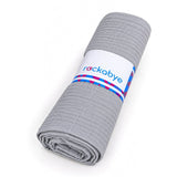Double Cotton Swaddle Wrap - Grey
