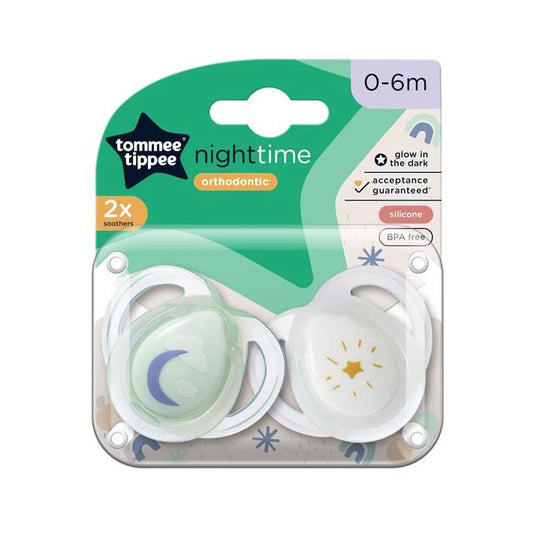 2Pc 0-6m Night Soother - Tommee Tippee